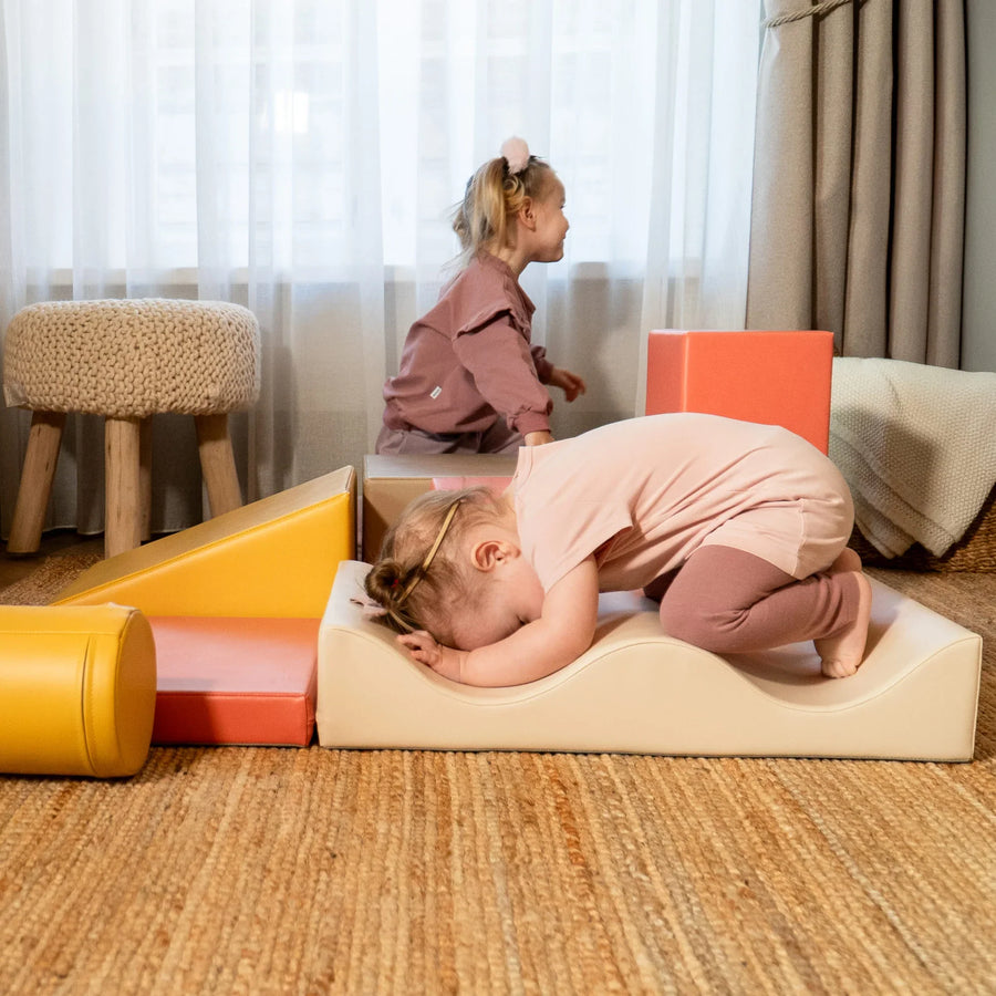 MeowBaby® Shape Set pjenaste igračke u ecru boji — modularne sofe i oblici za djecu