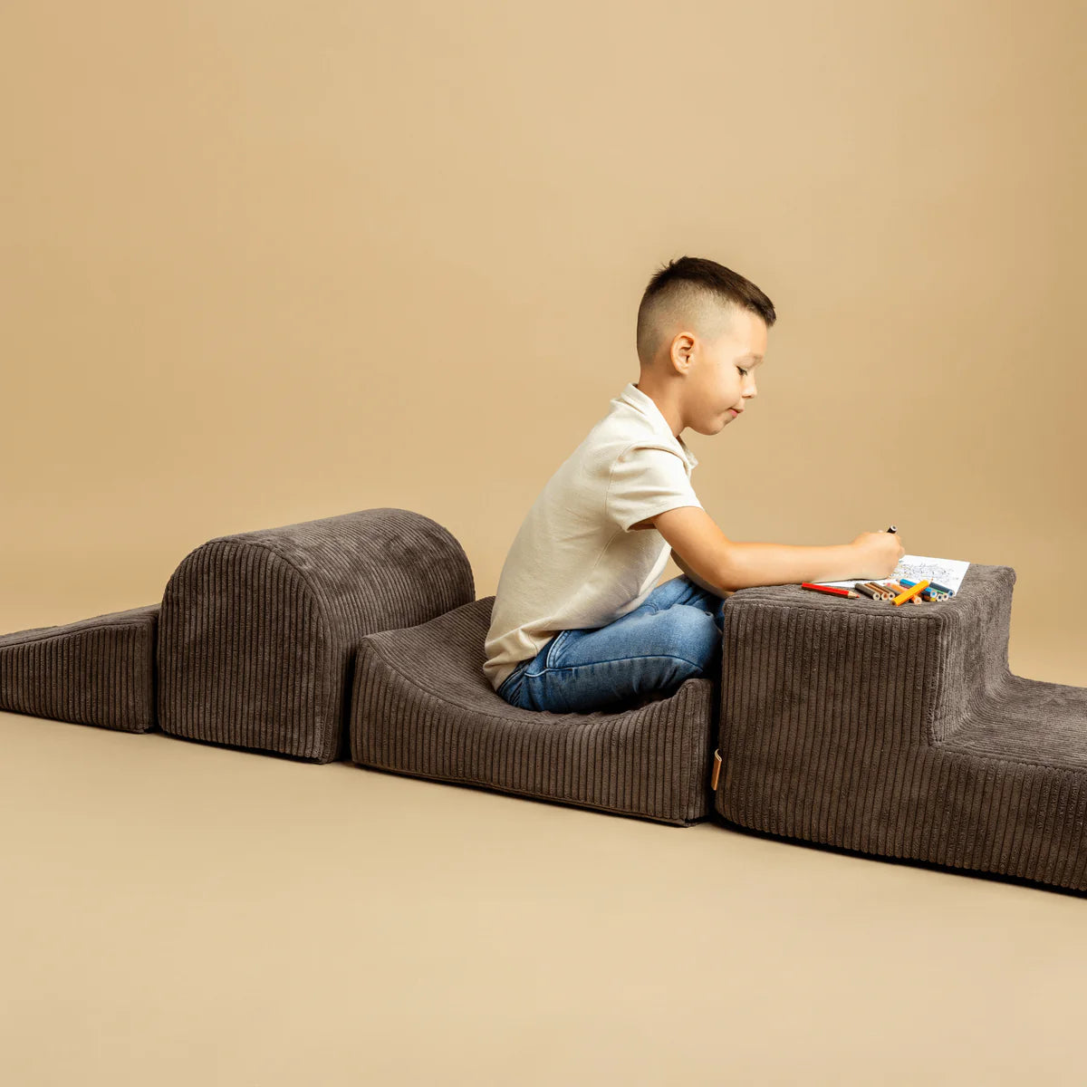 MeowBaby® Set za Igru s Bazenom — Ecru i Bijeli Biseri