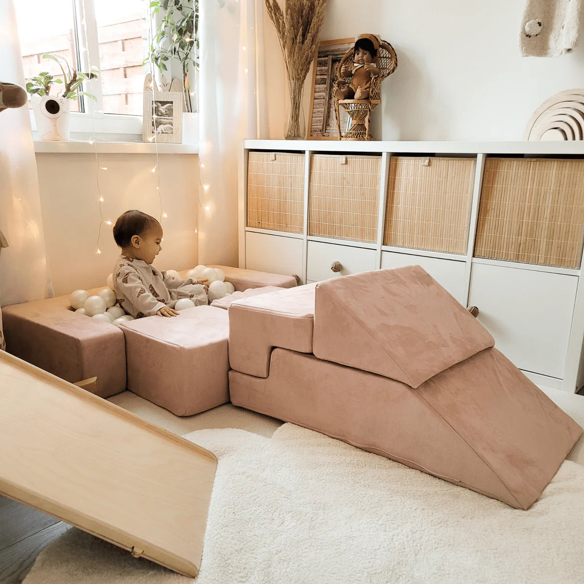 MeowBaby® Velvet Pjenasti Blokovi — Multifunkcionalni poligon za djecu, Siva