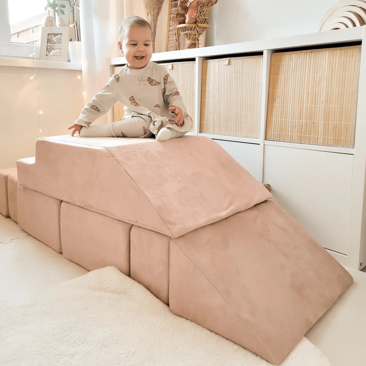 MeowBaby® Velvet Pjenasti Blokovi — Multifunkcionalni poligon za djecu, Siva